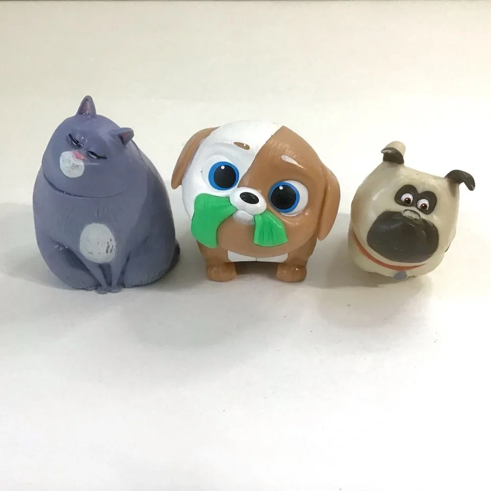 The Secret Life Of Pets Lot Of 3 Figures Chloe Pickles Mel Universal Studios